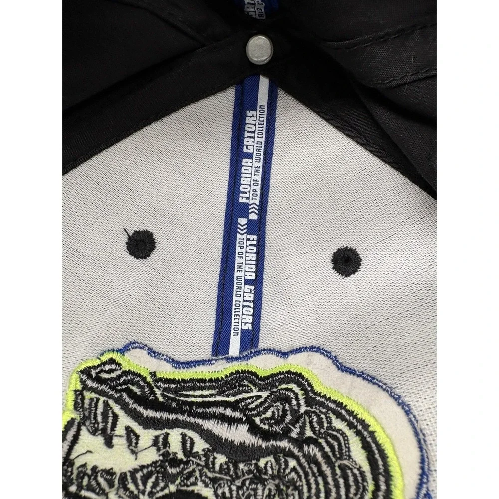 Top of the World Florida Gators Hat Mens OSFA Black Blue Excellent Snapback Cap